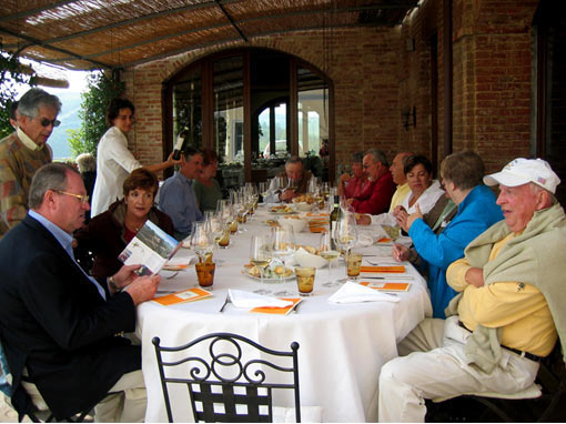 Luncheon on the Terrazza of Malvira Winery